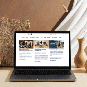 Custom blog layout for Doberman Merch